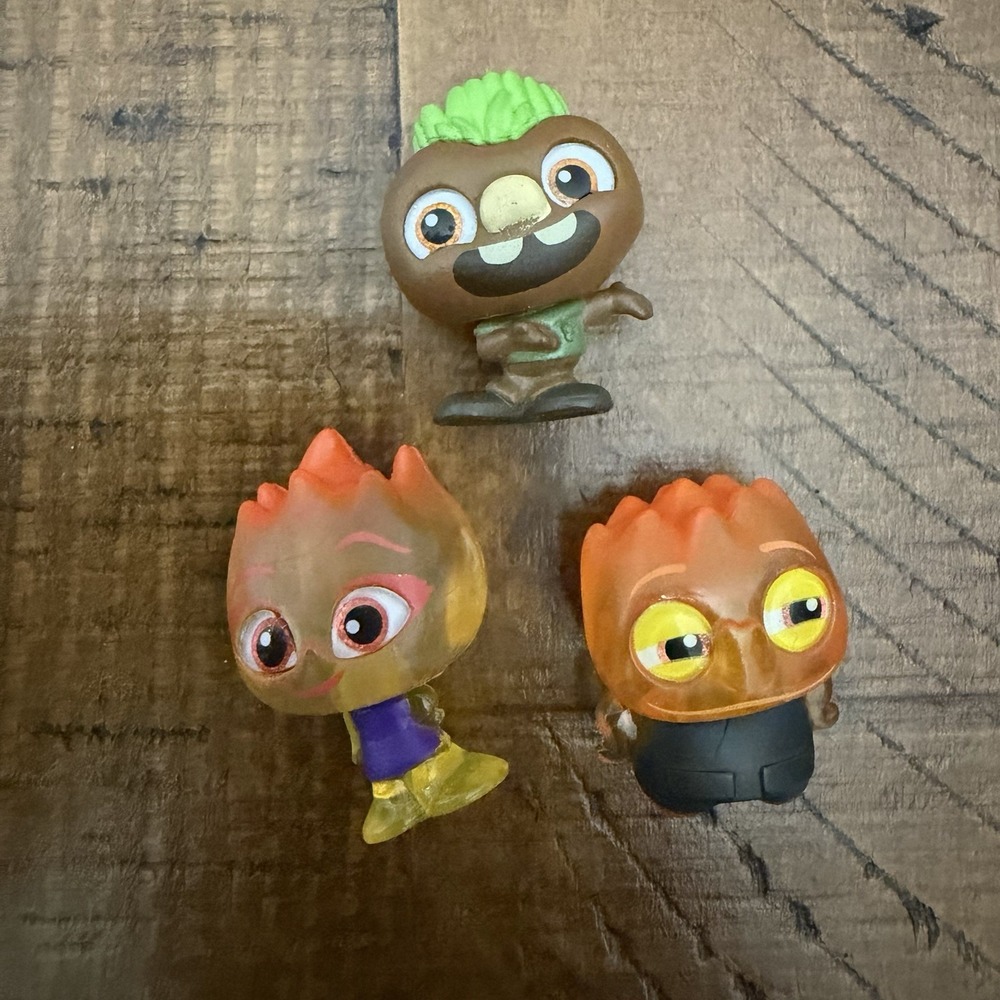 Disney Doorables Series 11 Technicolor Elemental Lot Clod Rare Ember Bernie
